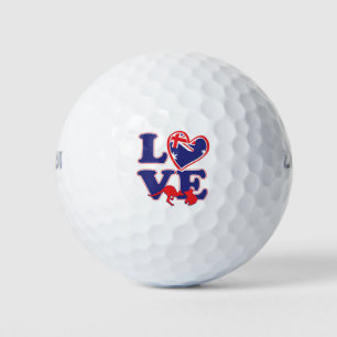 NEW-Love-From-Australia-Heart-and-Animals Golf Balls