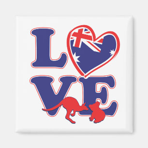 NEW-Love-From-Australia-Heart-and-Animals Magnet