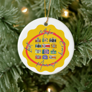 NEW! Make Every Moment Last - Camera - Ceramic Tree Decoration