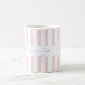  New Mama appreciation rosewater pink striped  Coffee Mug