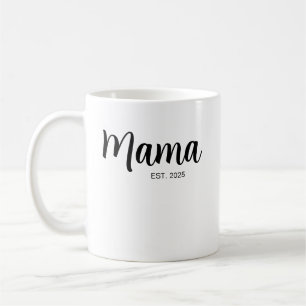 New Mama Est , Mama To Be , Mum personalised Coffee Mug