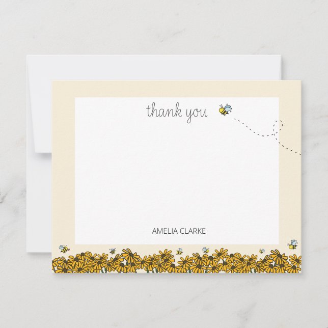 New Mama-to-bee Shower Thank You Card (Front)