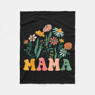 New Mama Wildflower First Birthday &amp; Baby Show Fleece Blanket