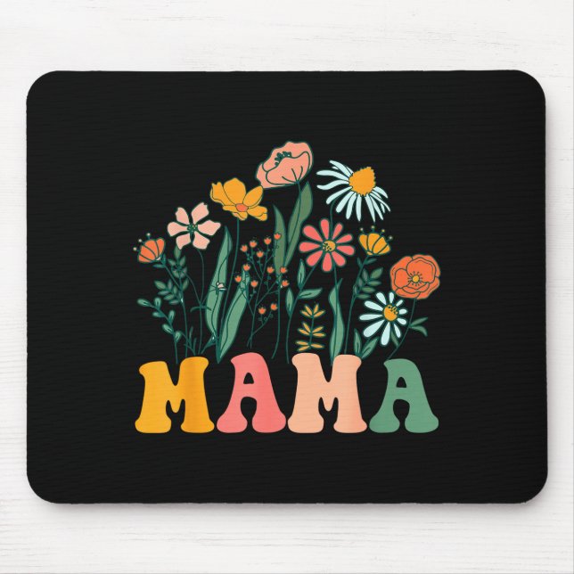 New Mama Wildflower First Birthday &amp; Baby Show Mouse Pad (Front)