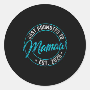 New mamaw first time 2026 promoted to grandma classic round sticker