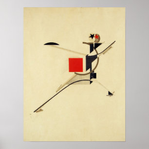 New Man by El Lissitzky Abstract Poster