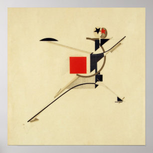 New Man by El Lissitzky Abstract Poster