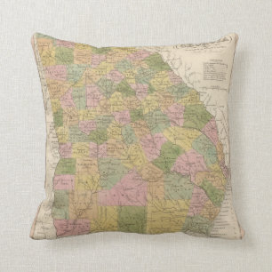 New Map Of Georgia Cushion