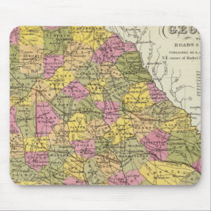 New Map Of Georgia Mouse Pad
