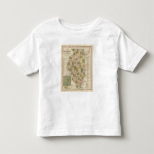 New Map Of Illinois 2 Toddler T-Shirt