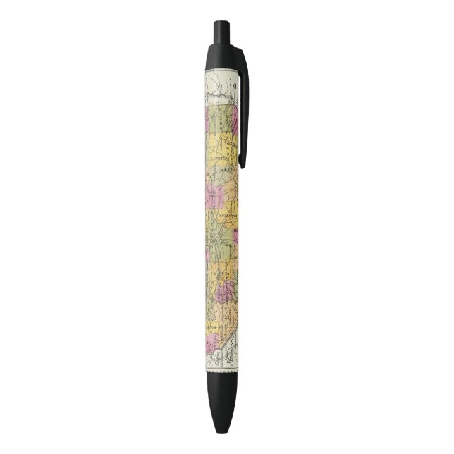 New Map Of Illinois Black Ink Pen (Bottom (Vertical))