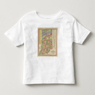 New Map Of Indiana Toddler T-Shirt