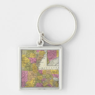 New Map Of Louisiana 3 Key Ring