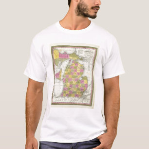 New Map Of Michigan 2 T-Shirt
