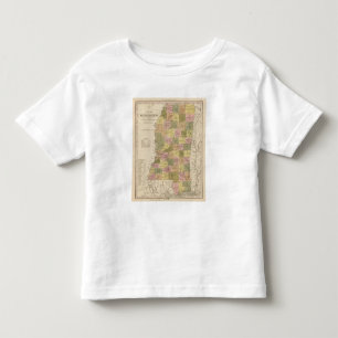 New Map Of Mississippi Toddler T-Shirt