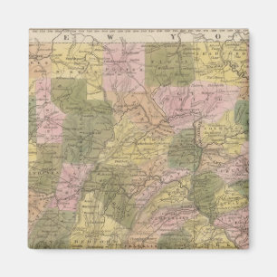 New Map Of Pennsylvania Magnet