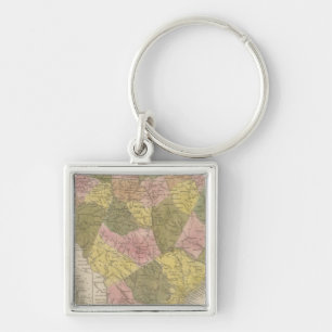 New Map Of South Carolina 2 Key Ring