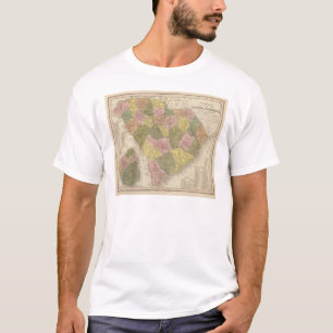New Map Of South Carolina 2 T-Shirt