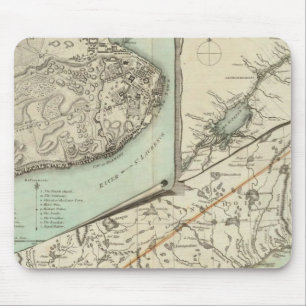 New Map Of The Province of Quebec Mouse Pad