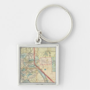 New Map of the State of California Key Ring