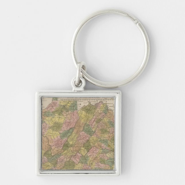 New Map Of Virginia Key Ring (Front)
