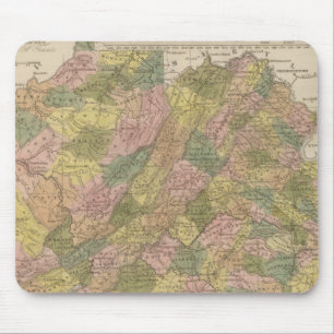 New Map Of Virginia Mouse Pad
