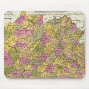New Map Of Virginia Mouse Pad