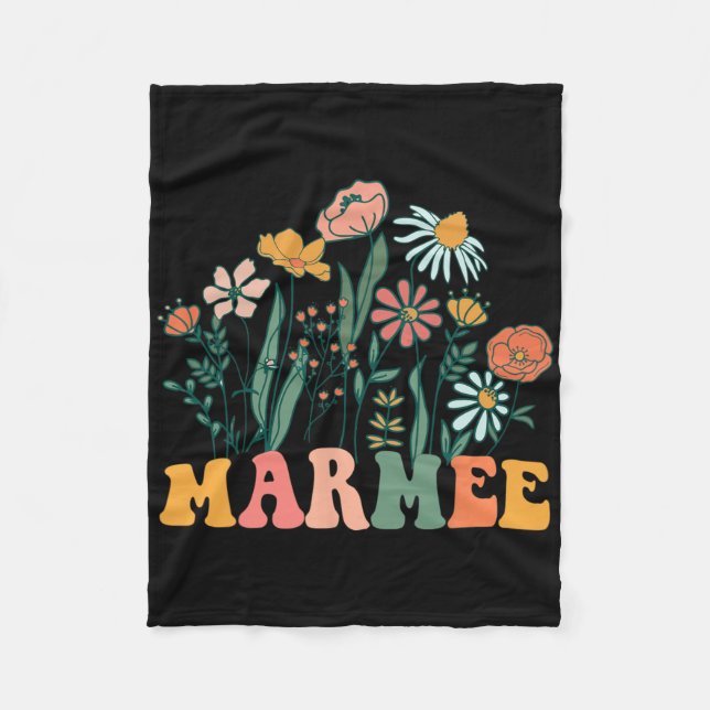 New Marmee Wildflower First Birthday &amp; Baby Sh Fleece Blanket (Front)