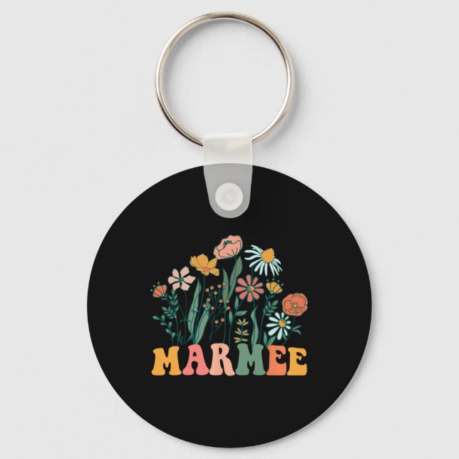 New Marmee Wildflower First Birthday &amp; Baby Sh Key Ring (Front)