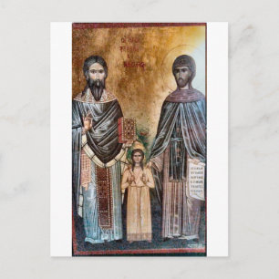 New Martyrs Raphael, Nicholas and Irene Icon Postcard