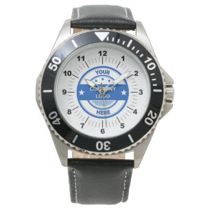 NEW! Men's Watch - Personalised - Black Leather