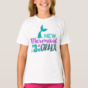 New Mermaid in 3rd Grade – Ocean School Girl Tee