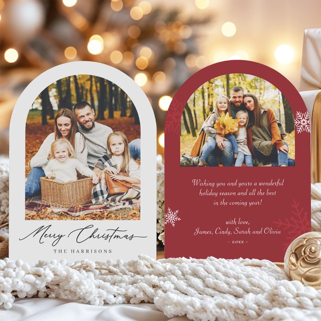 (New!) Merry Christmas Arch Photo Holiday Card (Creator Uploaded)
