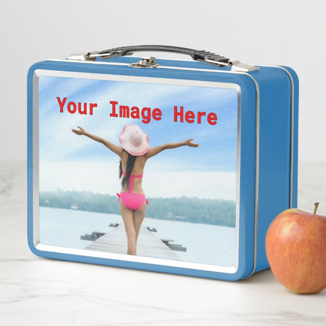 NEW! Metal Lunchbox - Light Blue - Custom (In Situ)