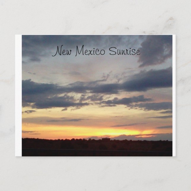 New Mexcio Sunrise Postcard (Front)