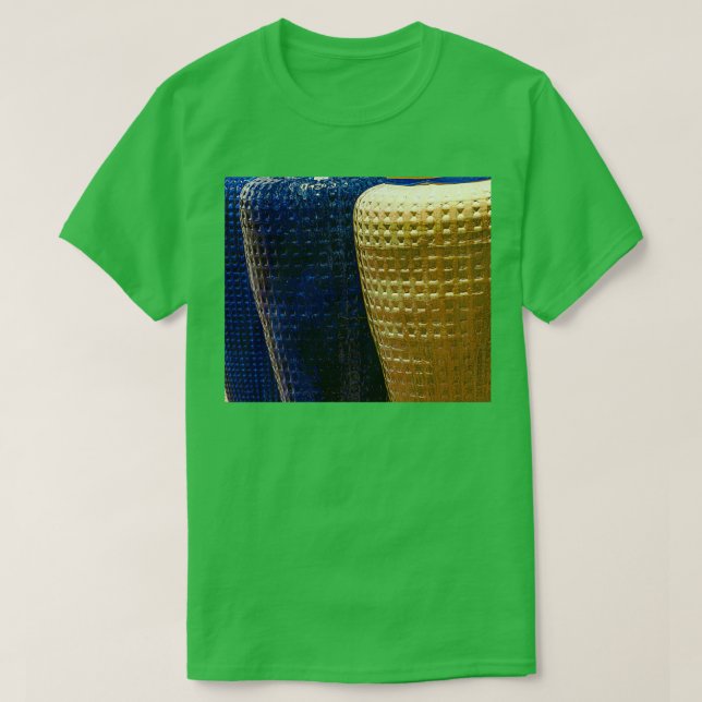 New Mexican Pottery Jars in Blue and Tan T-Shirt (Design Front)