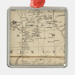 New Mexico 3 Metal Tree Decoration