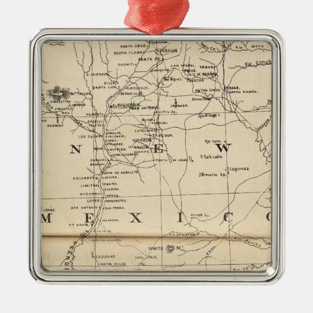 New Mexico 3 Metal Tree Decoration (Front)