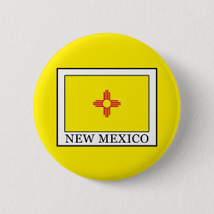 New Mexico 6 Cm Round Badge