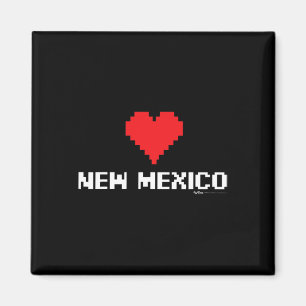 New Mexico 8-bit Gamer State Magnet