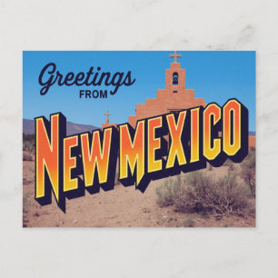 New Mexico Adobe Mission Postcard