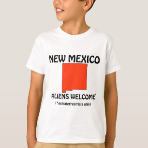 New Mexico - Aliens Welcome T-Shirt
