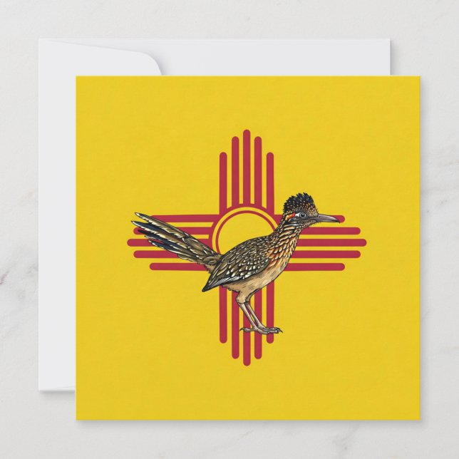 New Mexico and the Roadrunner  Invitation (Front)