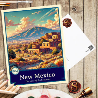 New Mexico | Anime Style Cel Shaded Postcard