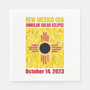 New Mexico Annular Eclipse Napkin