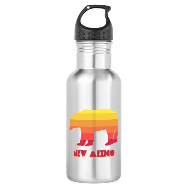 New Mexico Bear 532 Ml Water Bottle (Front)