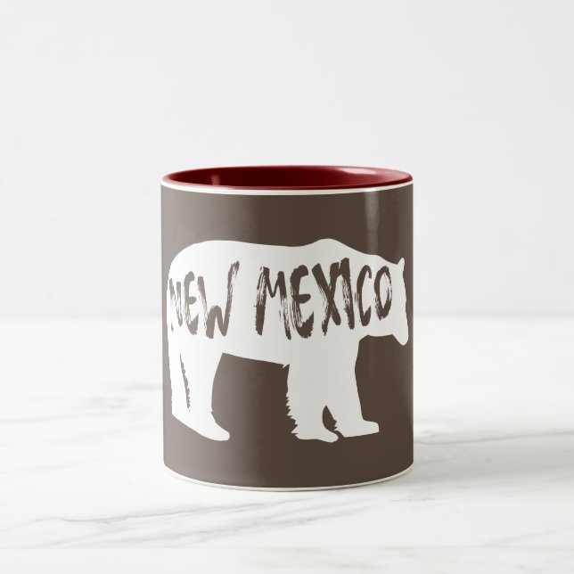 New Mexico Bear Two-Tone Coffee Mug (Center)