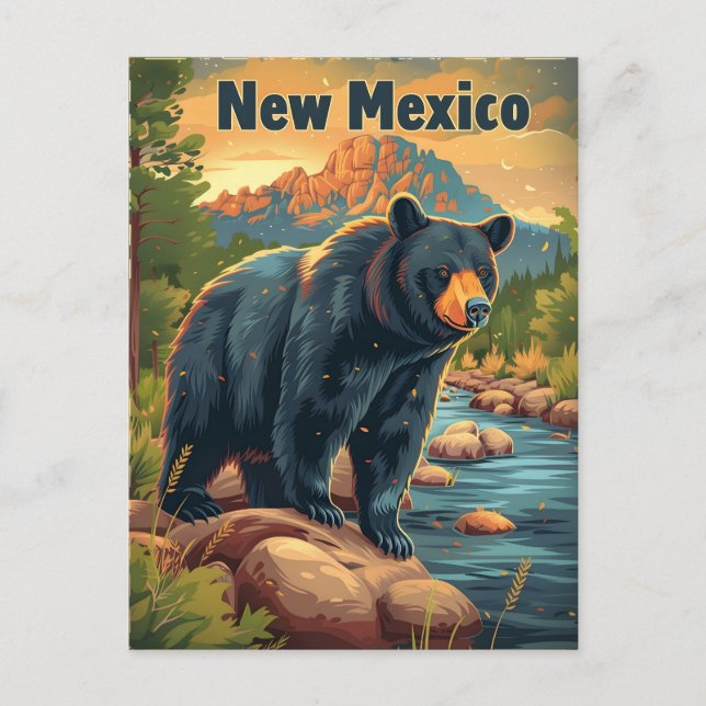 New Mexico Black Bear Postcard (Front)