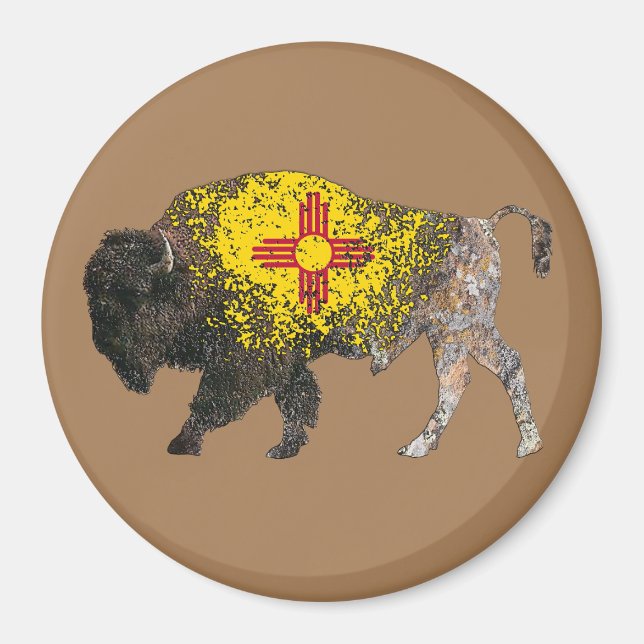 New Mexico Buffalo Spirit Magnet (Front)