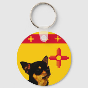New Mexico Chihuahua Key Ring
